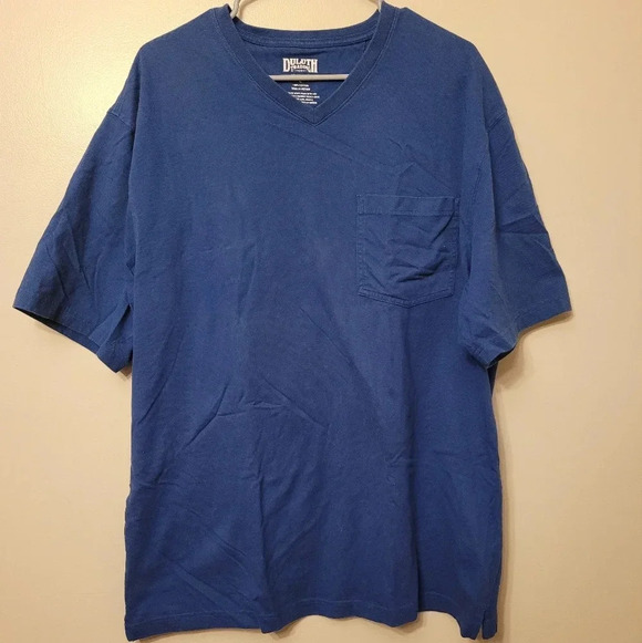 **4/$20 TEES**Duluth trading co vneck tee size Large LOT R1 - Picture 1 of 5